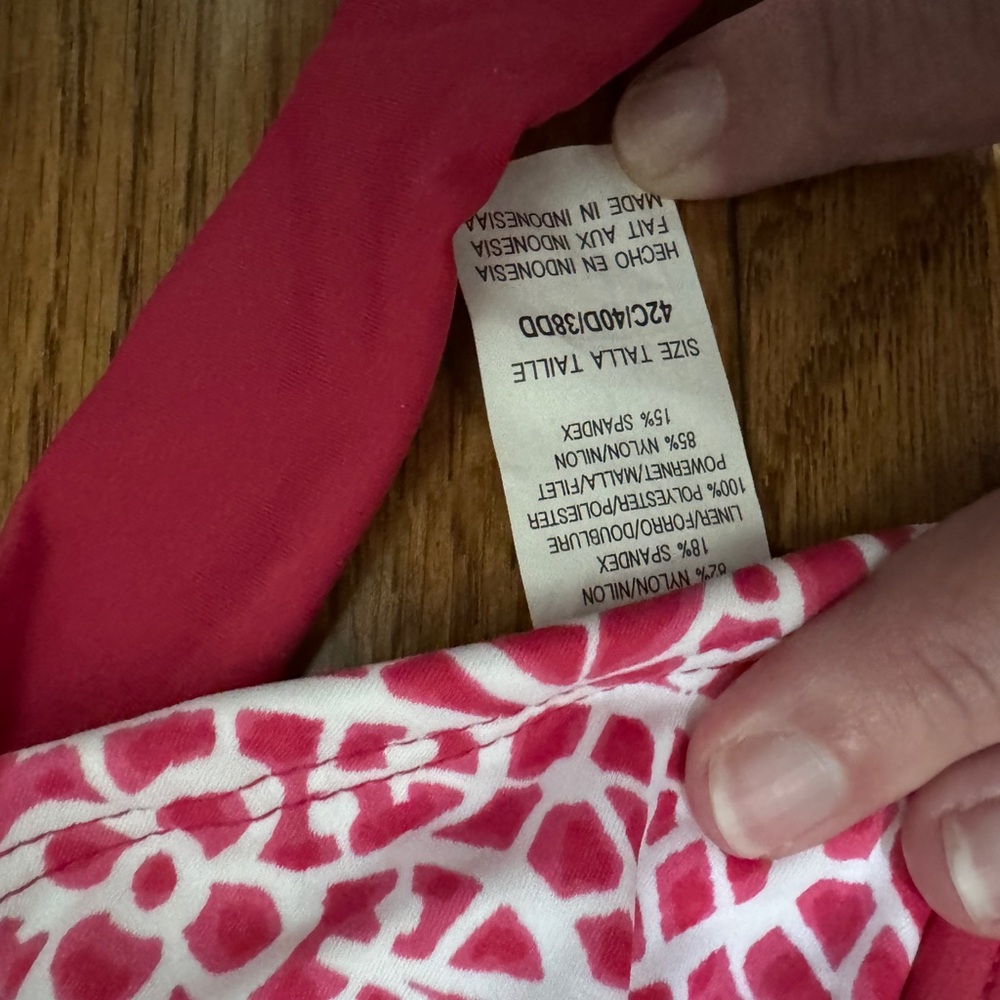 Athleta Pink and White Floral Bikini Top and Bottom - Picture 3 of 7